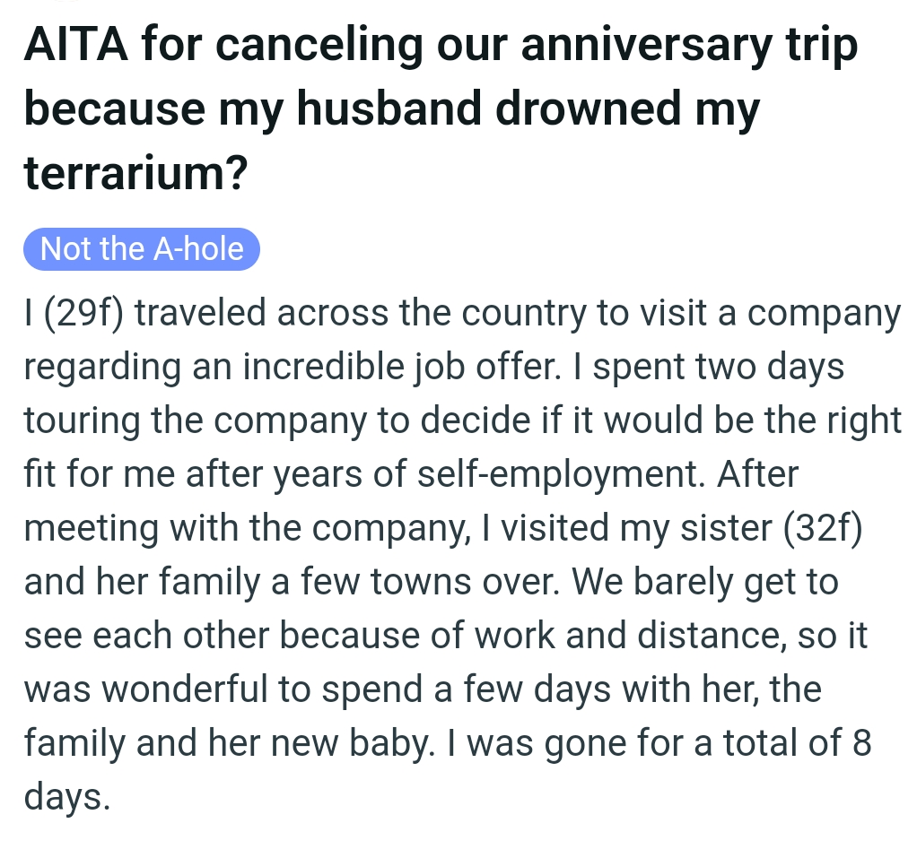 The OP Kicks Off Her Story