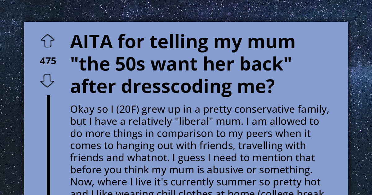 Rebellious Lady Challenges Mom’s Archaic Dress Code, Exposes Absurdity Of Branding Her Outfit Inappropriate “Especially” For Her Dad’s Eyes