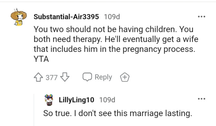 Let's head over to the comments and read what other redditors had to say