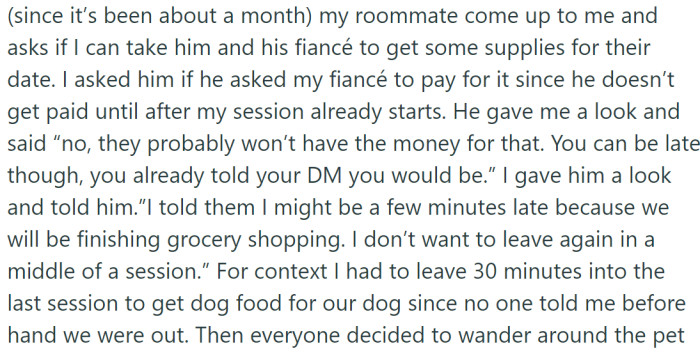 On a regular basis, OP participates in online Dungeons and Dragons (DnD) sessions, a cherished personal activity.