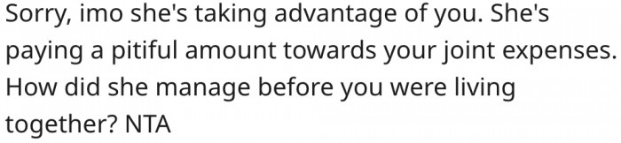 6. His partner is taking advantage of him.