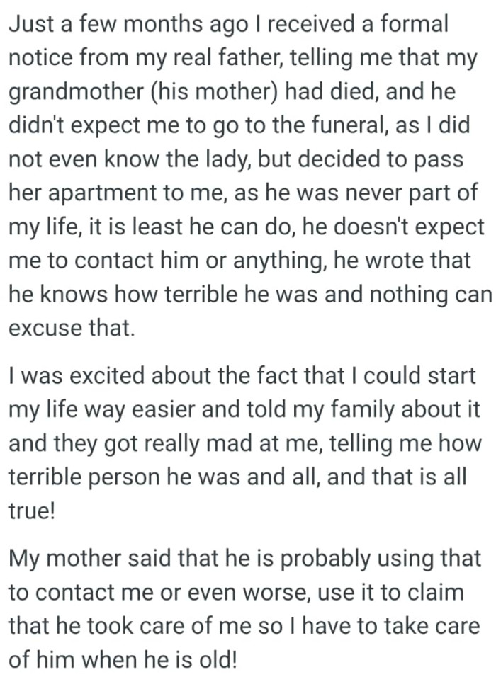 He wrote that he knows how terrible he was and nothing can excuse that