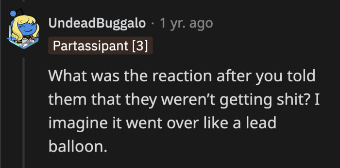 How did they react to this news?