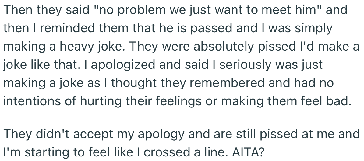 When OP finally revealed the joke, everyone was livid. Regardless of his apology, they still feel that he crossed the line