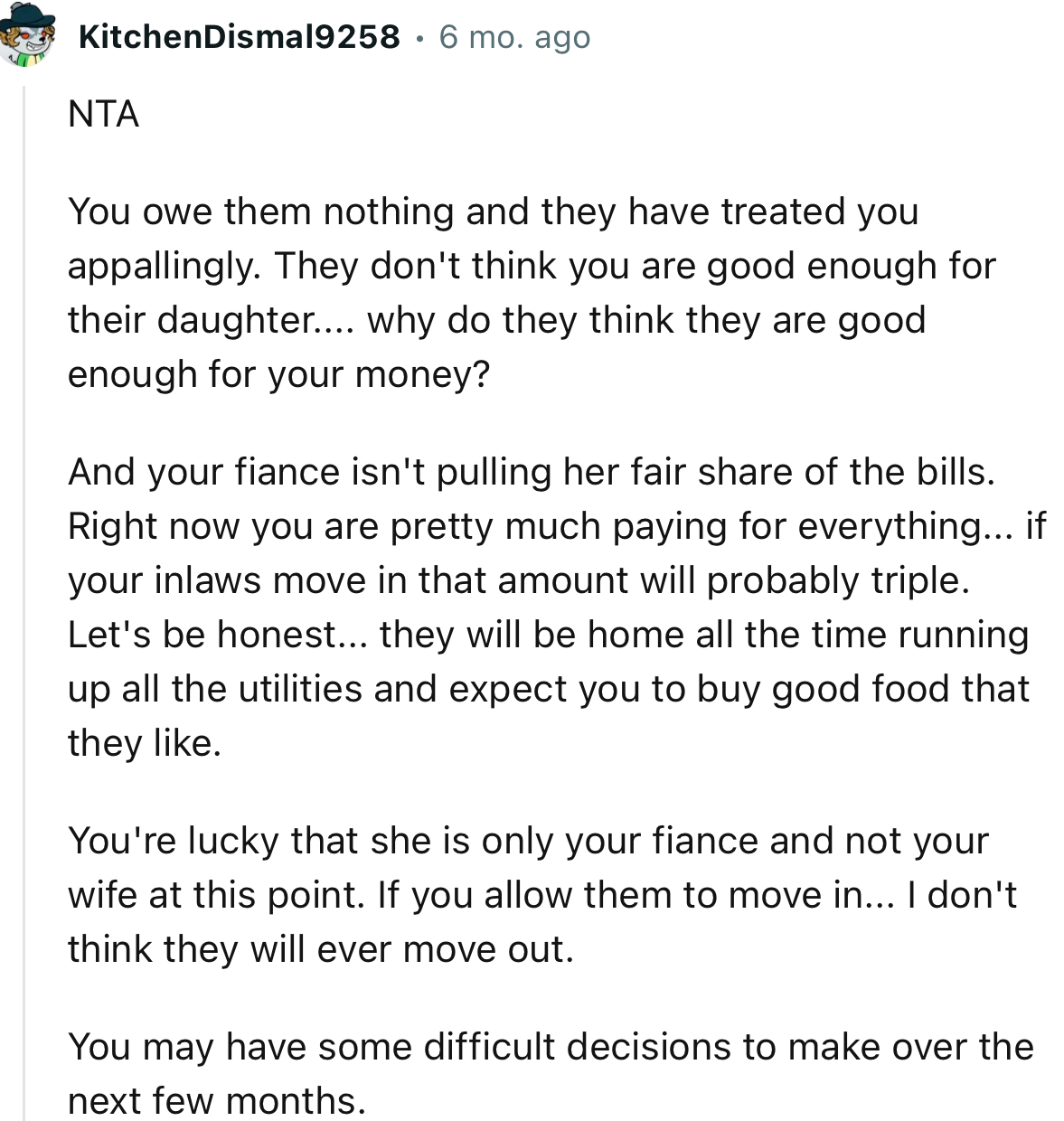 “They Don't Think You Are Good Enough for Their Daughter; Why Do They Think They Are Good Enough for Your Money?”