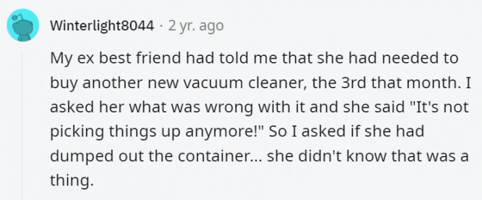 When you have the luxury to buy replacements for things every time you think they break, but not the luxury of common sense.
