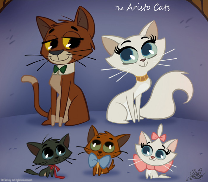 43. The Chibi Style Version of The Aristocats