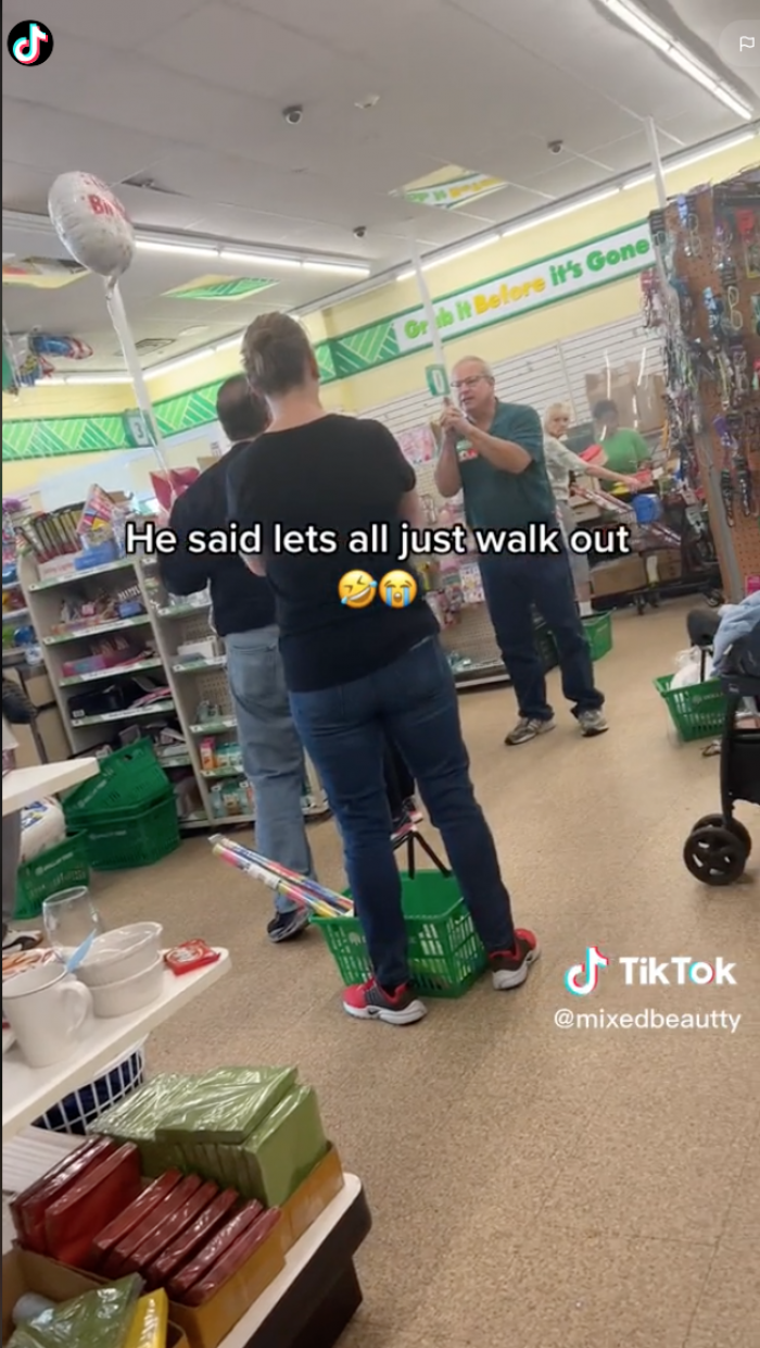 It turns out that the manager actually does need the help and the complaining customer could've gotten hired.