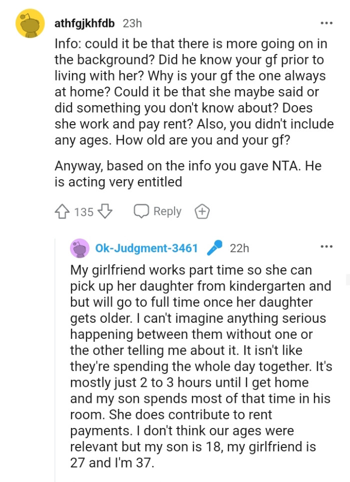 This Redditor reminded the OP that he didn't include the age range.