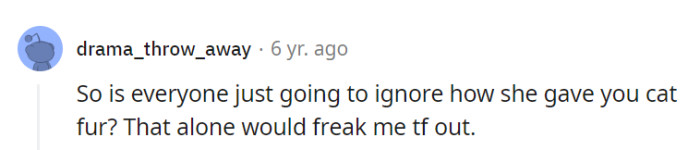 Well, it's like she's trying to create a cat fur-tastrophe in my craft corner! But yeah, it's definitely a gift that's hard to sweep under the rug.