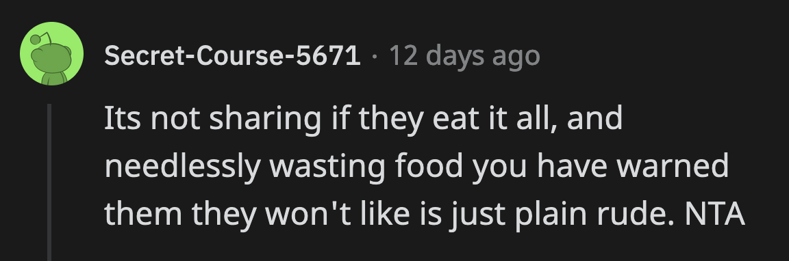 That noodle incident was maddeningly rude.