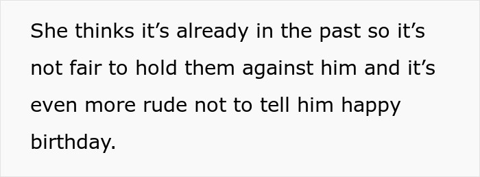 OP's mom thinks he's already being rude by doing so.