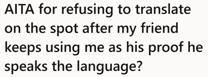 A simple skill turned into social backup he was never asked to provide.
