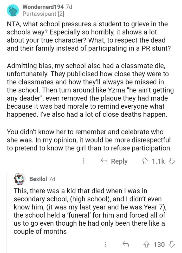 Schools are sometimes unreasonable.