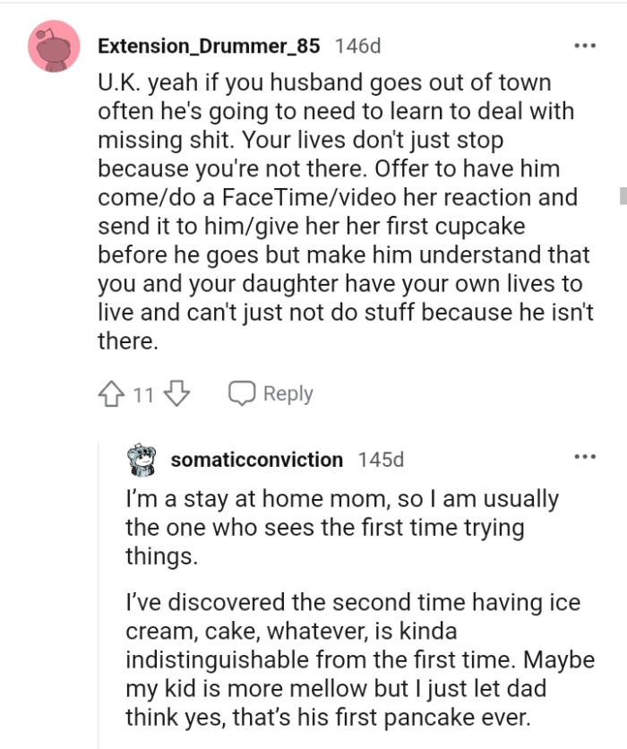 Making him understand that they have their own lives