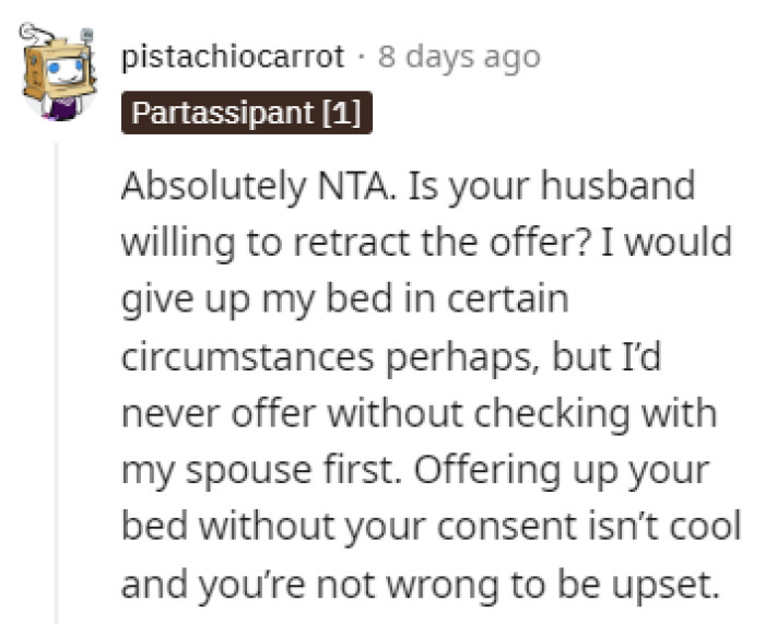 Should have gone over it with OP first