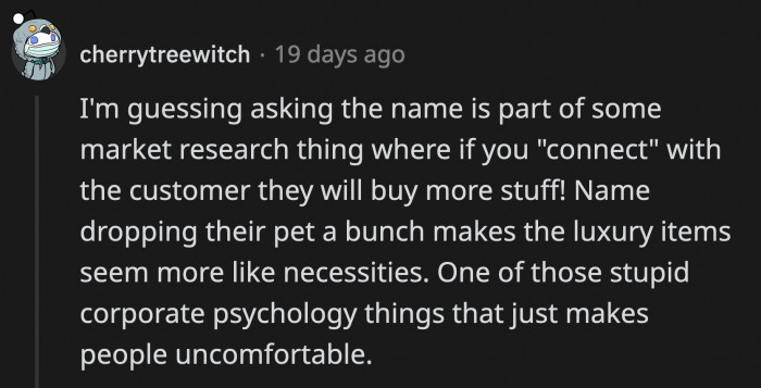 Hint: it's a little creepy to be honest