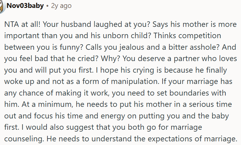 OP deserves a partner who loves her and will put her first.