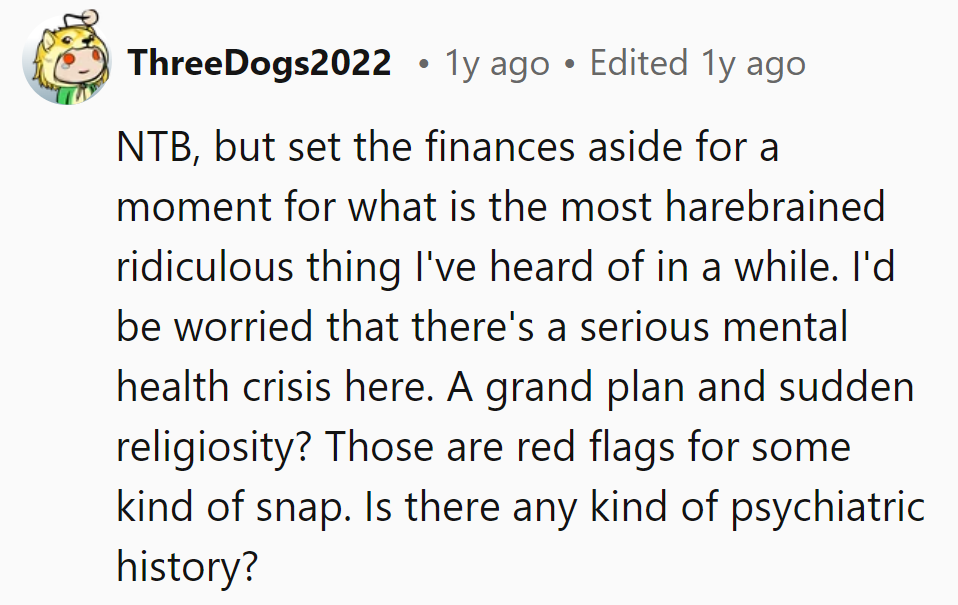 NTB, but seriously, is he auditioning for a reality show or a straightjacket?