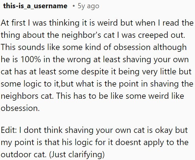 It seems like some obsession; that's just bizarre.