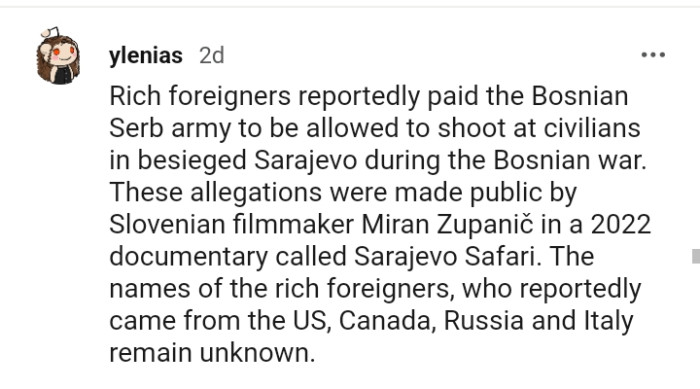 19. These shooting allegations were made public by a Slovenian filmmaker