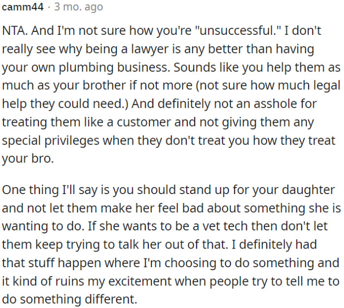 It's important not to judge success based on societal expectations.