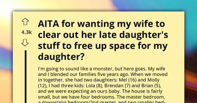 Stepdad Ignites War By Suggesting His Wife Clears Out Her Late Daughter’s Things To Make Room For His Child