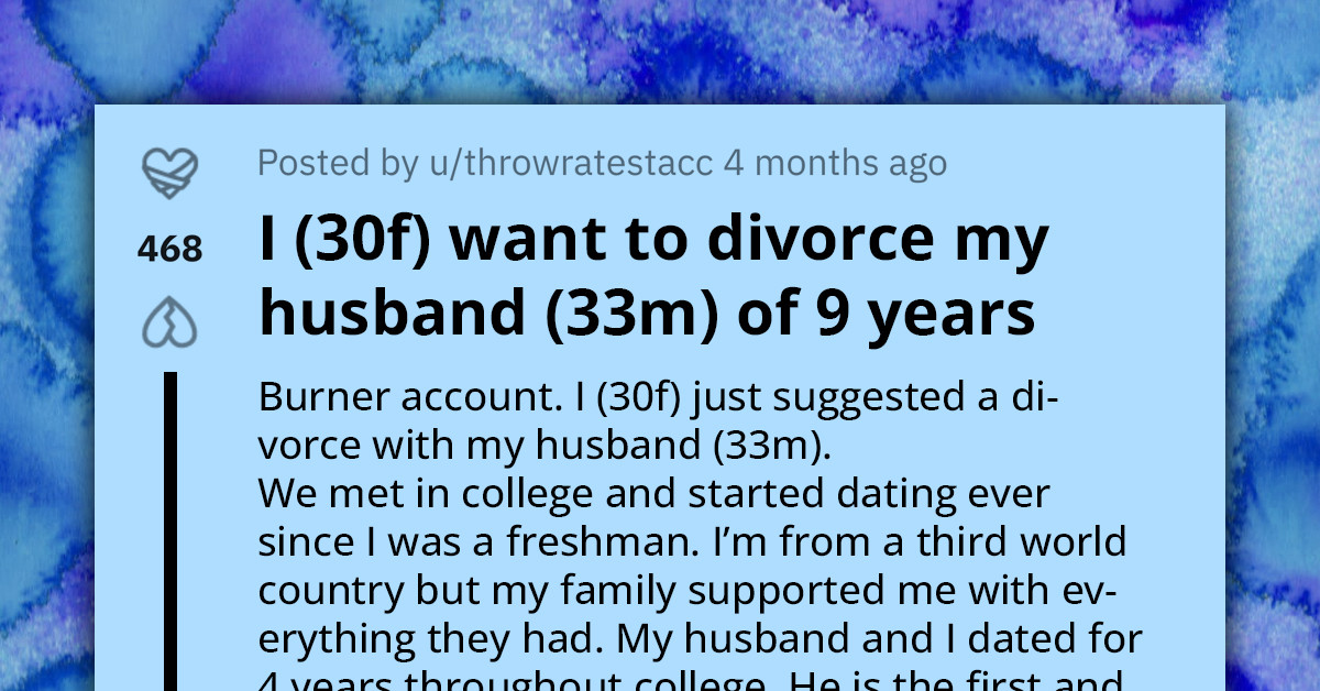 Redditor Turns To Reddit For Advice After Suggesting Her Husband That They Should Get A Divorce