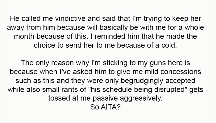 He Called Me Vindictive