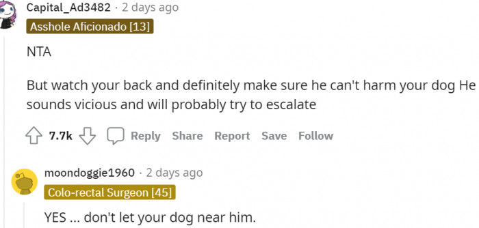 2. He sounds vicious