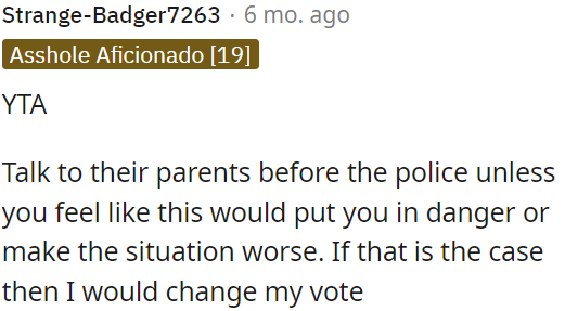 OP should discuss this with the kids' parents first unless it poses a risk or worsens the situation.