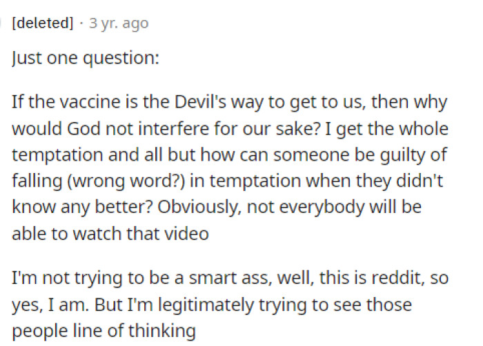 Well, I mean, if you're going to get all technical about it, then technically this person is right, and nobody should watch the video.