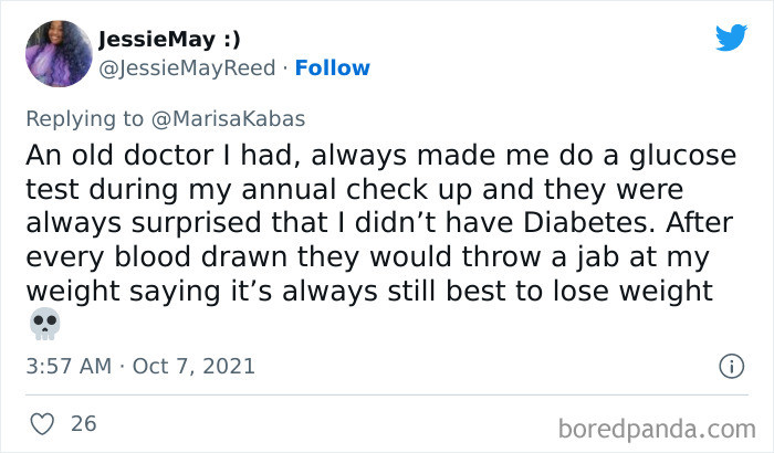 35. They still threw a jab at my weight