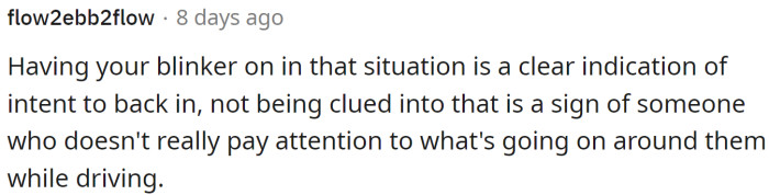 That's what blinkers are for.