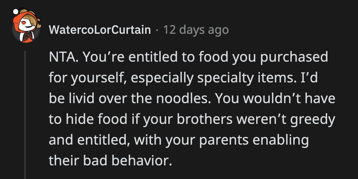 Their parents will end up taking care of their entitled children if they keep enabling their selfish behavior.