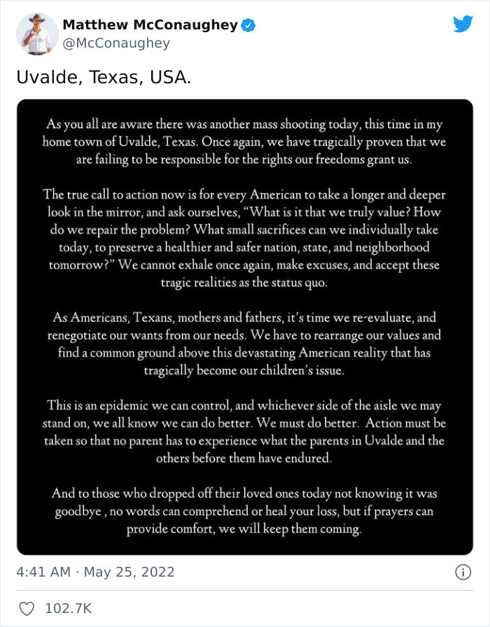 1. Matthew McConaughey