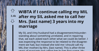 A Daughter-In-Law Faces Unexpected Pressure Over How To Address Her MIL