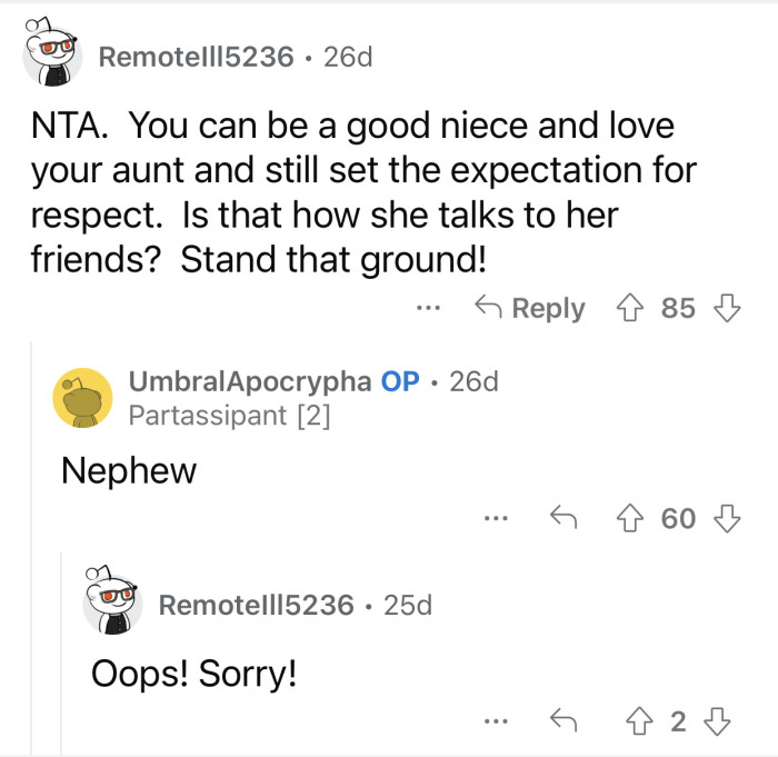 OP has the right to stand his ground.