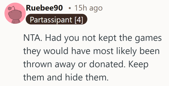 Sometimes keeping something safe is the only reason it still exists at all.