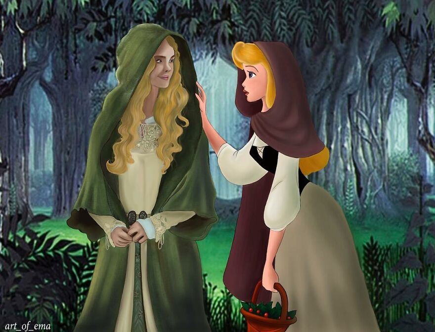8. Princess Aurora Meets a Real-Life Version.