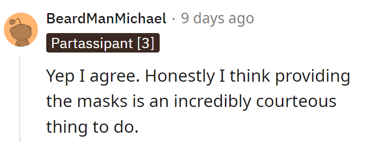 Looks like the host is dealing with courtesy like a winning hand! Ante up for consideration.