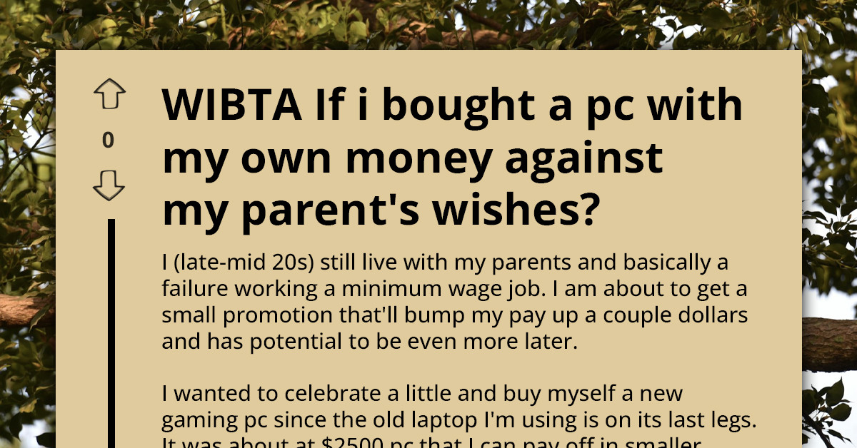 Redditor Wants To Celebrate Promotion With A New $2,500 Gaming PC — But Mom And Dad Are Saying No
