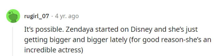 Zendaya's journey from Disney to Hollywood stardom proves that talent knows no bounds.