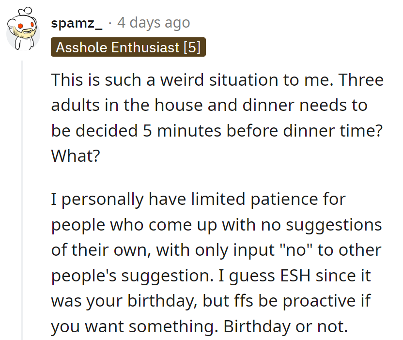 ESH, proactive beats passive, even on birthdays!