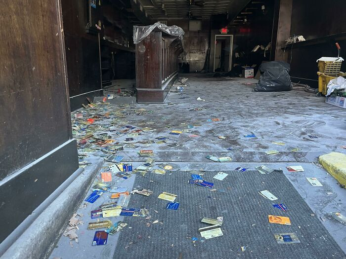 "This Abandoned Bar Has Tons Of Old Credit Cards Scattered, And I Don’t Know Why"