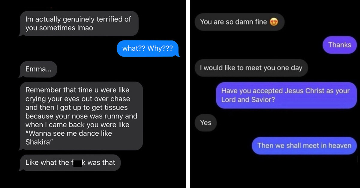 50 Screenshots Of Hilarious And Bizarre Conversations Saved Until The End Of Time, Thanks To This Instagram Page