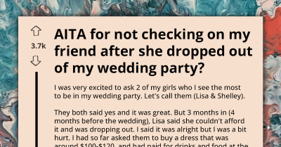 Bride Disappointed When Friends Drop Out of Wedding Party, Gets Slammed for Swiftly Replacing Them