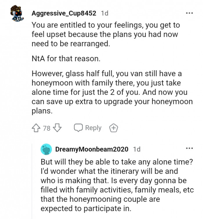 You can take alone time for the both of you