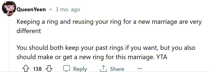 Keep it, sure, but don't reuse it!