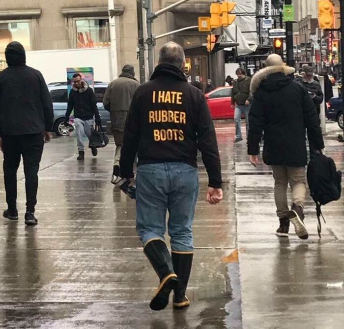 "I Bet He’s An Umbrella Guy"